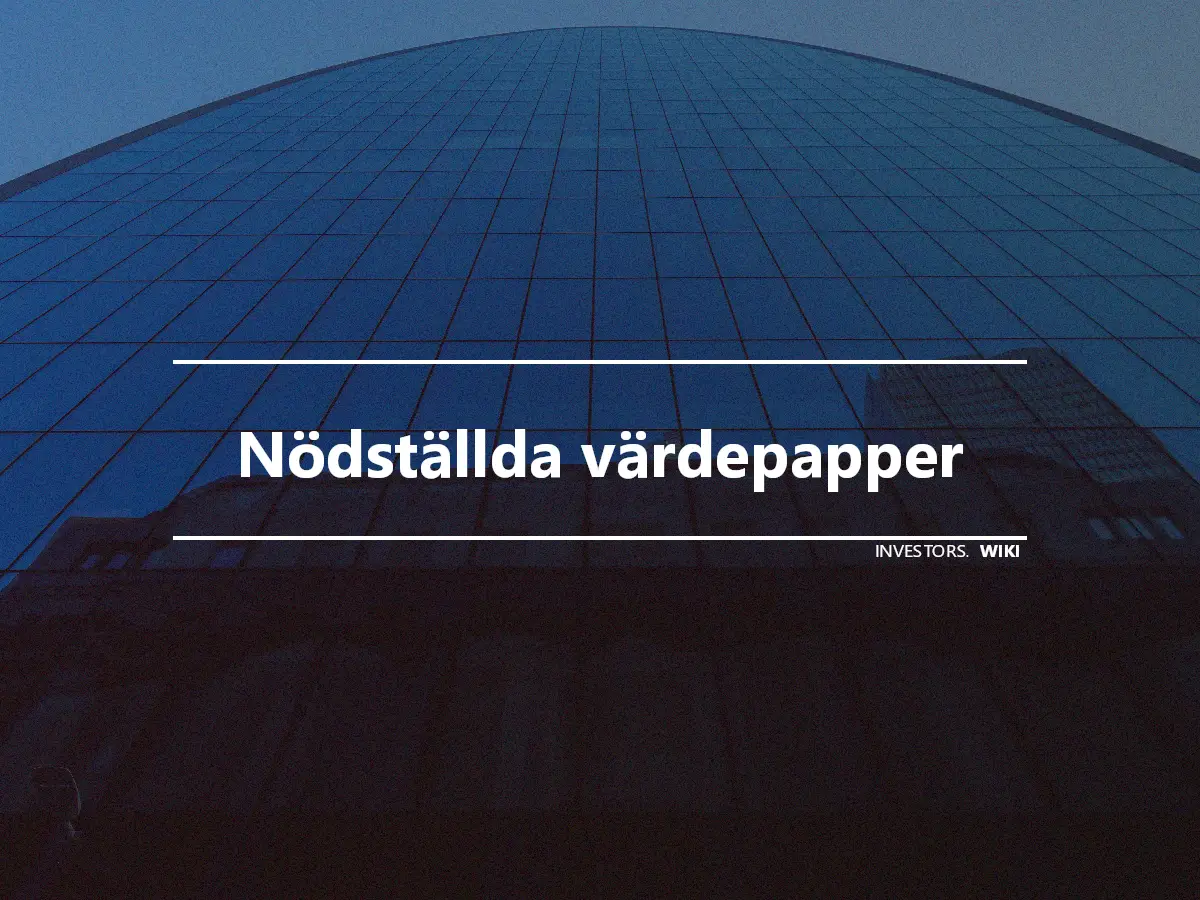 Nödställda värdepapper