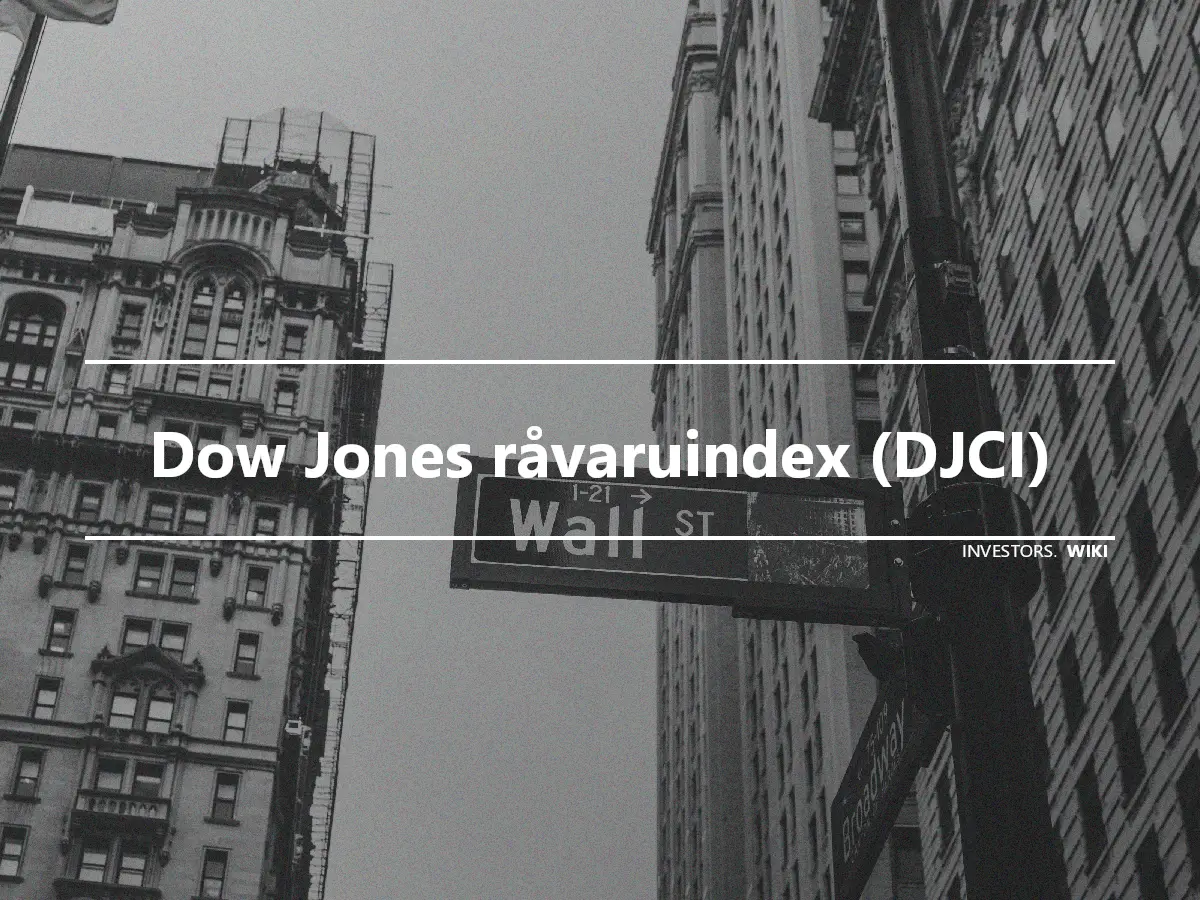 Dow Jones råvaruindex (DJCI)