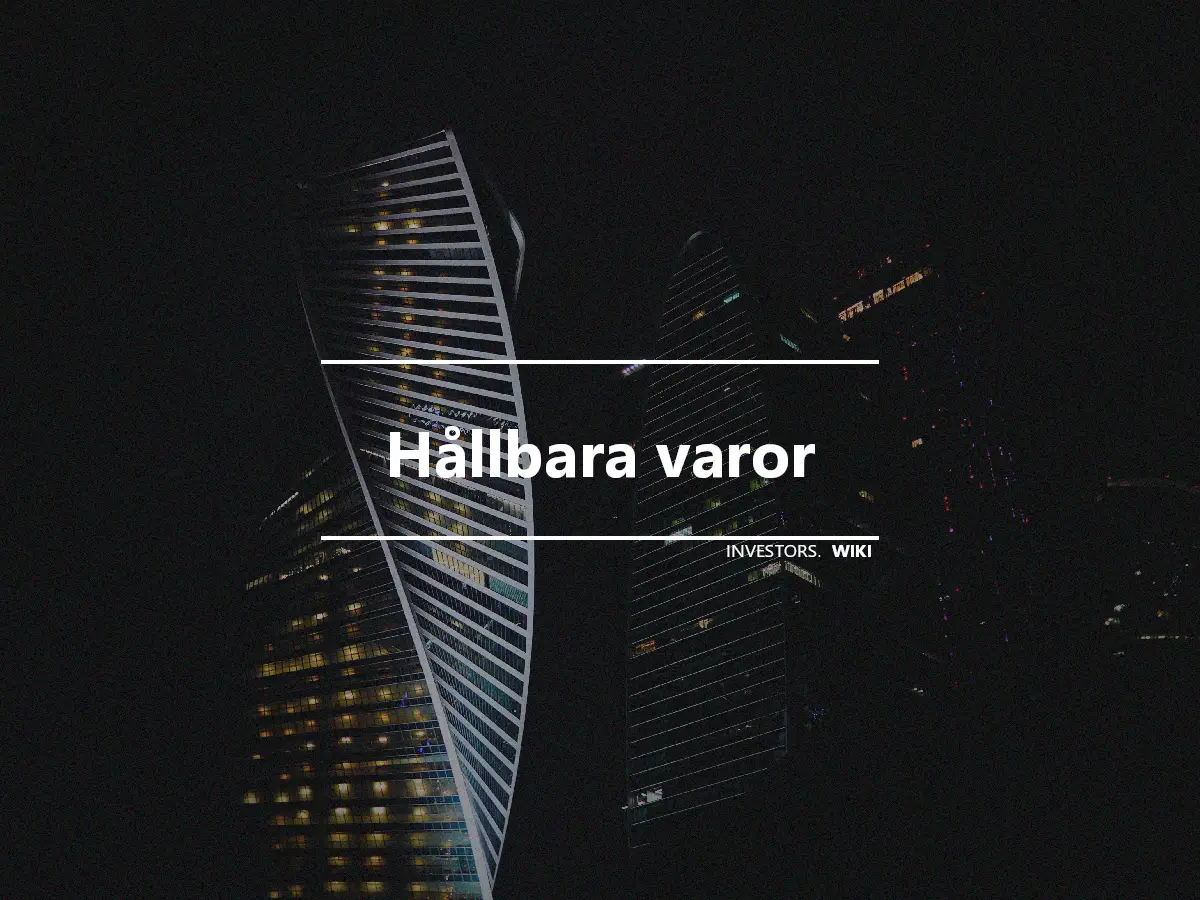 Hållbara varor