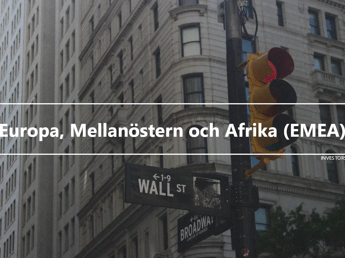 Europa, Mellanöstern och Afrika (EMEA)