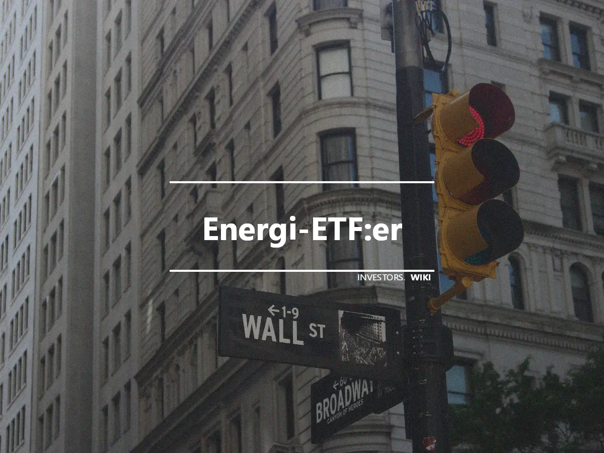 Energi-ETF:er
