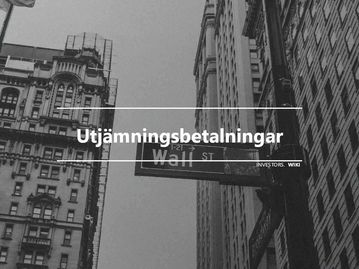 Utjämningsbetalningar