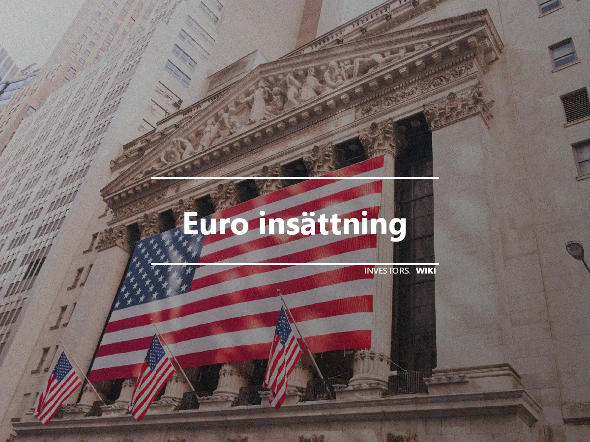 Euro insättning