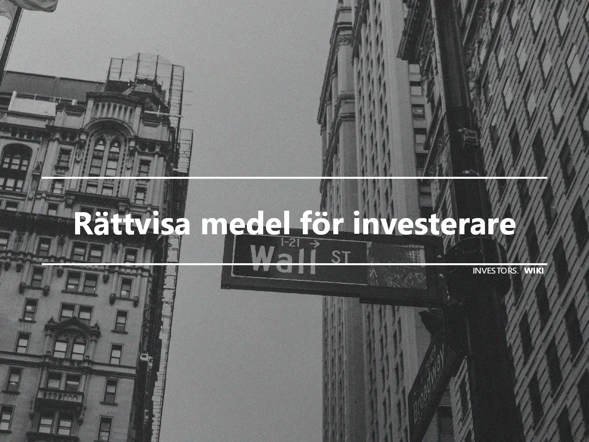 Rättvisa medel för investerare