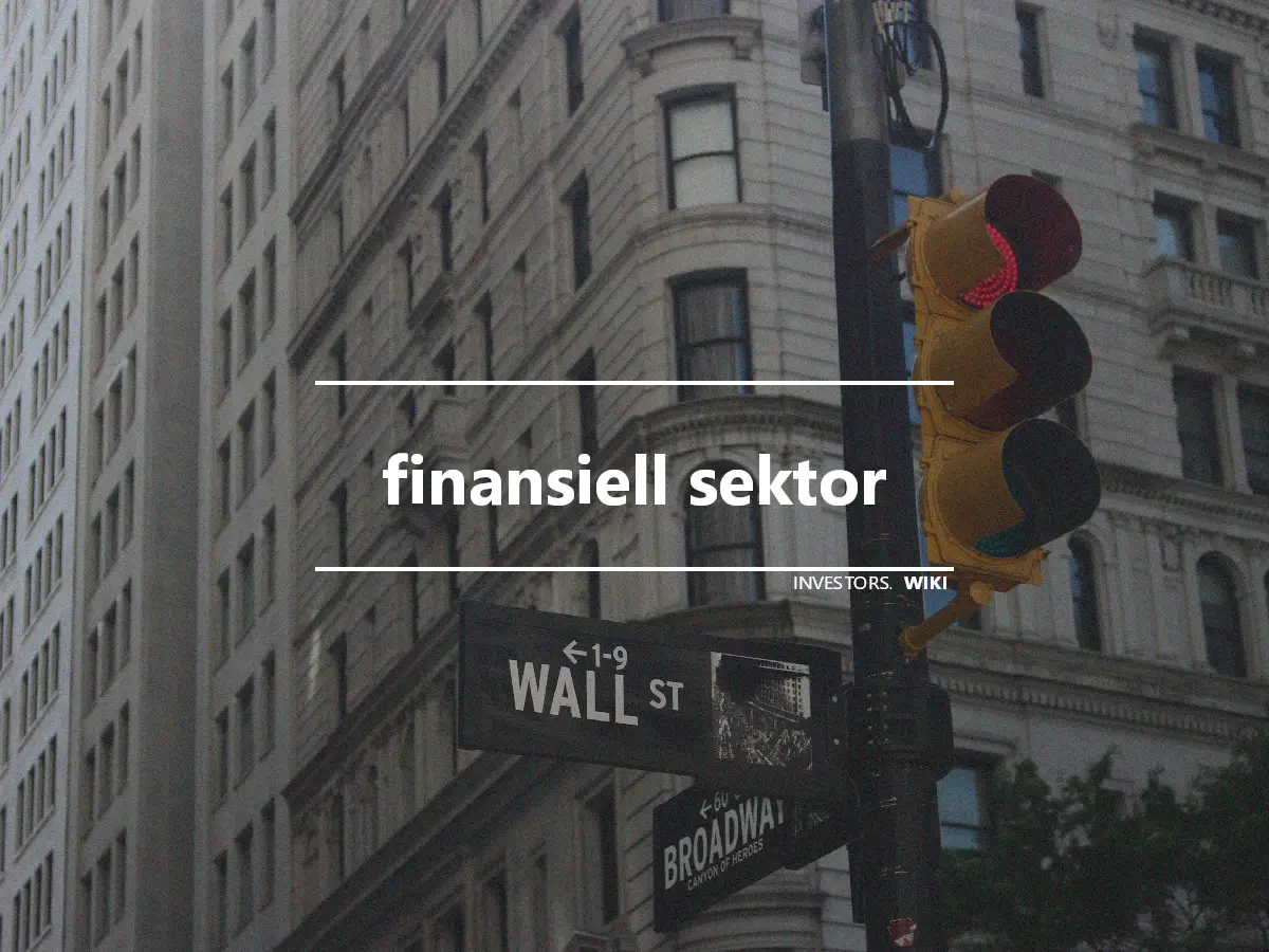 finansiell sektor