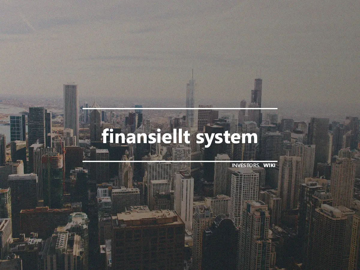 finansiellt system