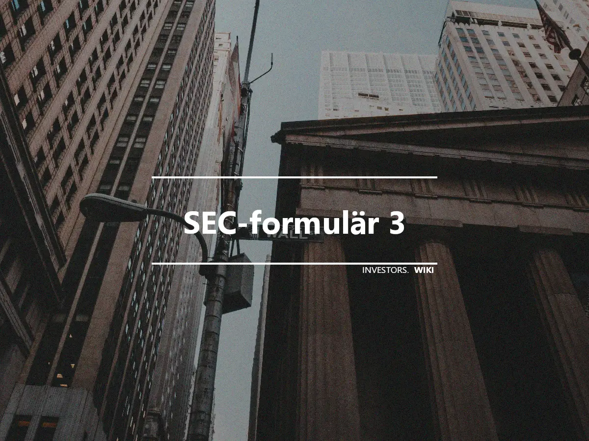 SEC-formulär 3