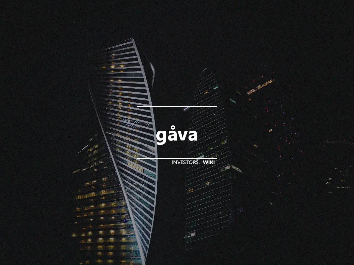 gåva