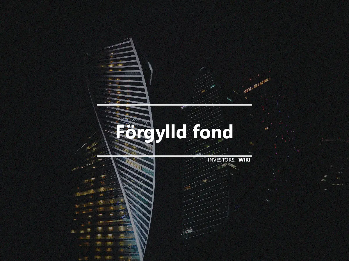 Förgylld fond