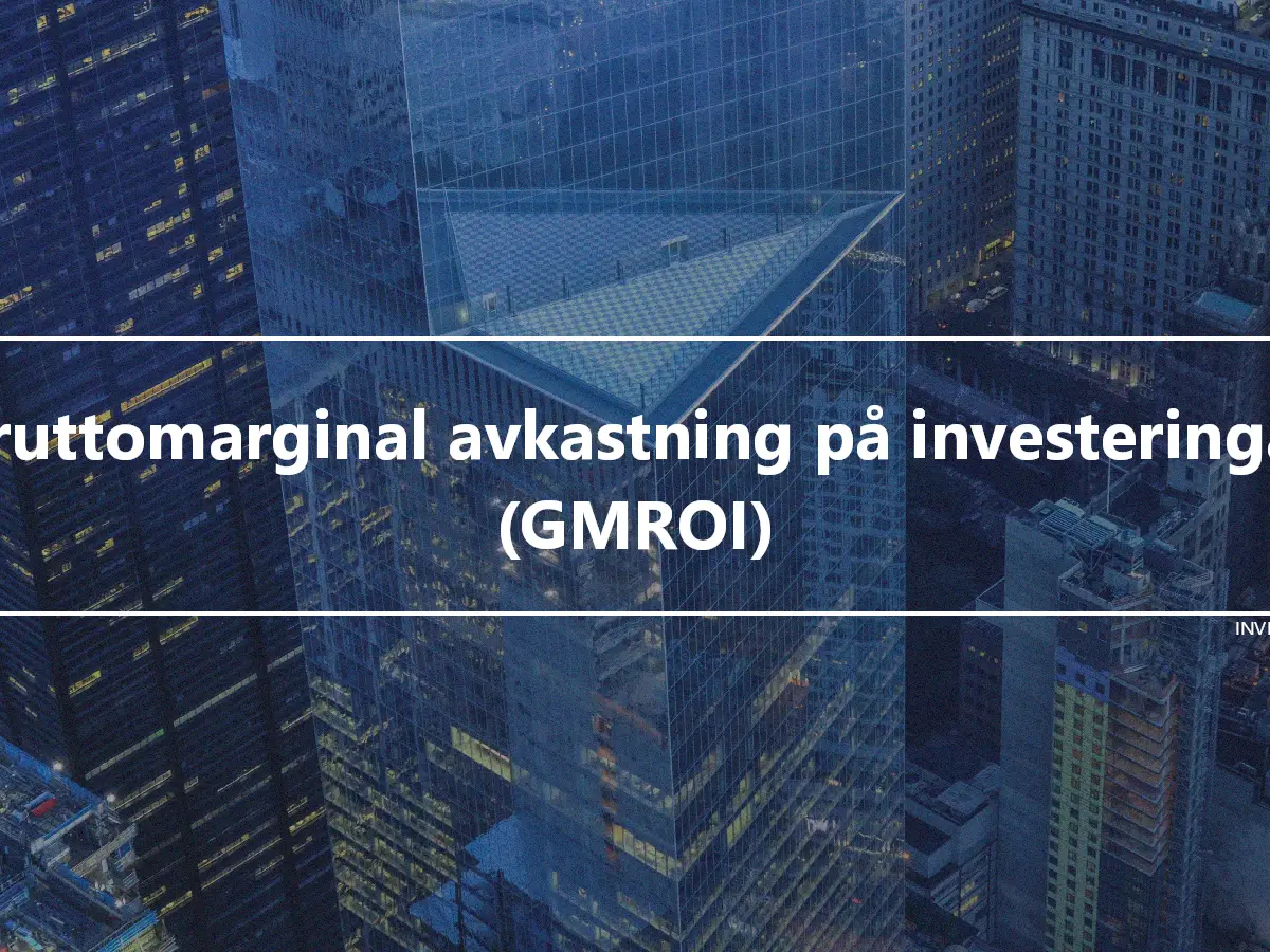 Bruttomarginal avkastning på investeringar (GMROI)