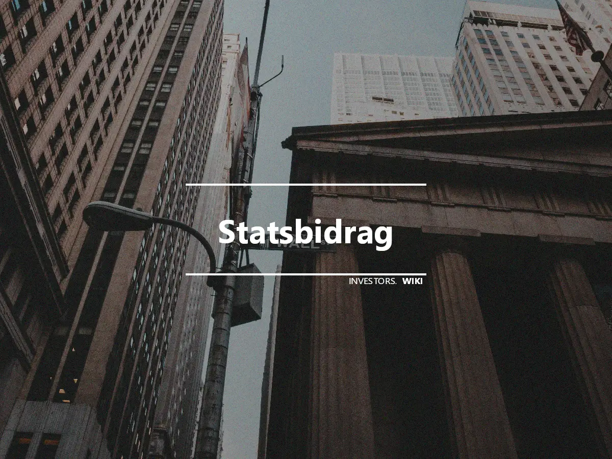 Statsbidrag