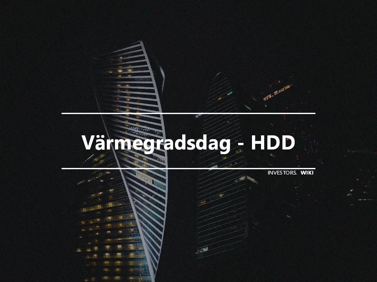 Värmegradsdag - HDD