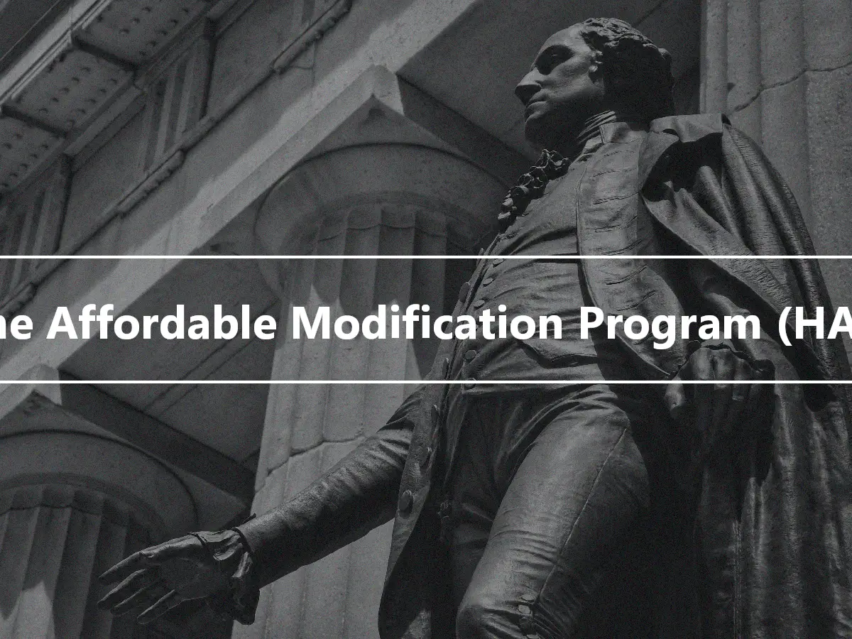 Home Affordable Modification Program (HAMP)