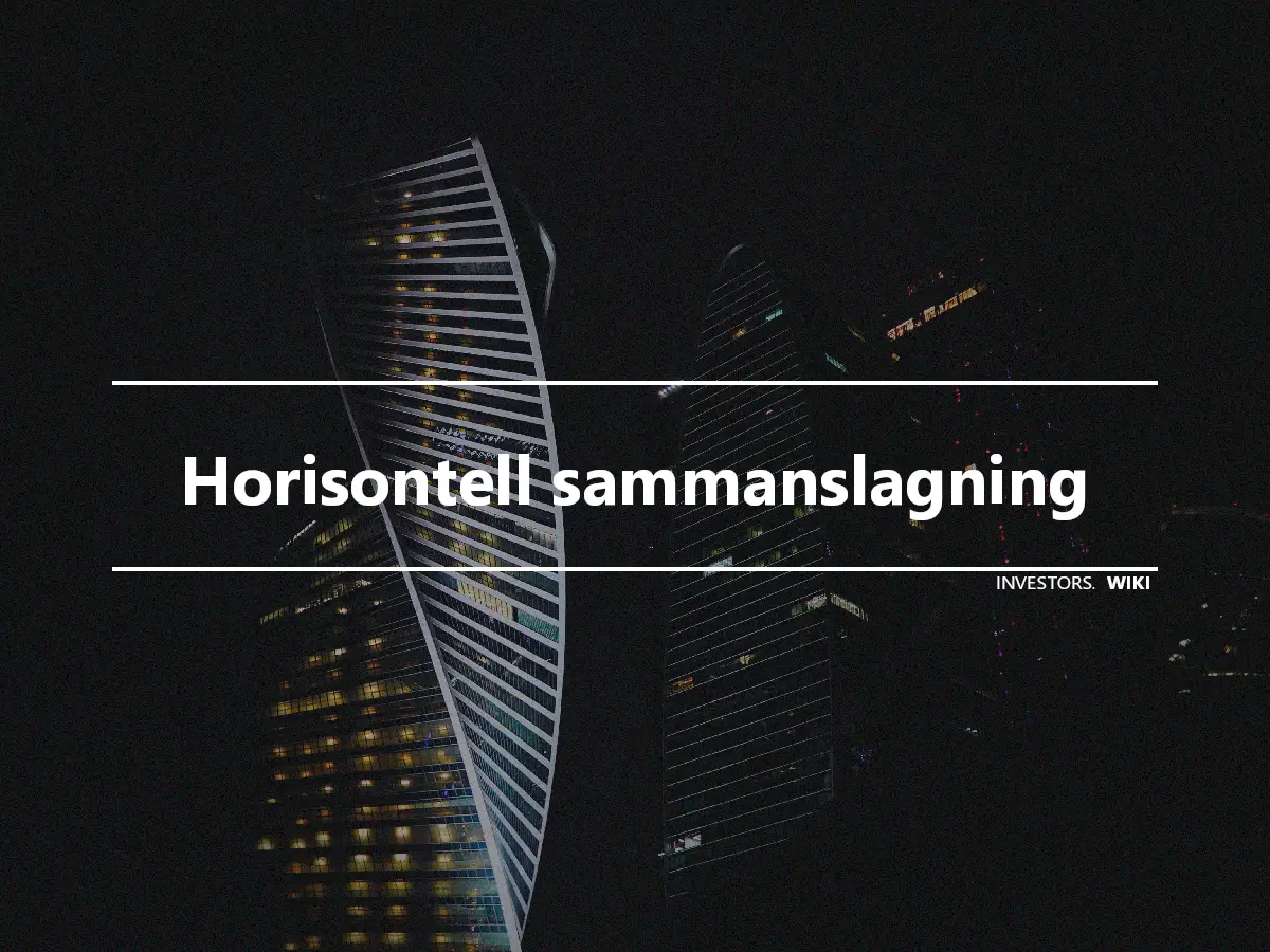 Horisontell sammanslagning