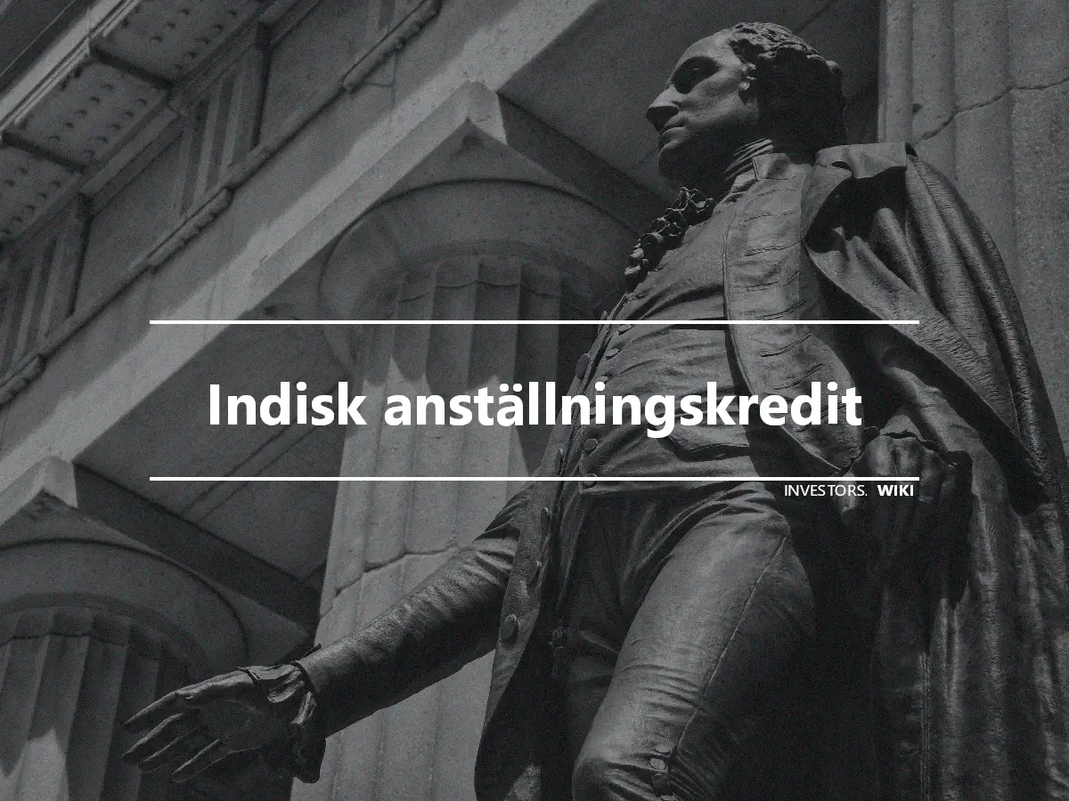 Indisk anställningskredit