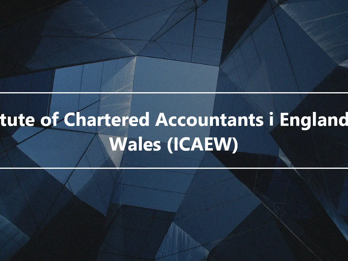 Institute of Chartered Accountants i England och Wales (ICAEW)