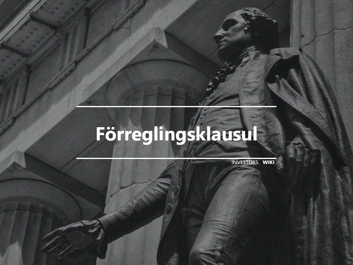 Förreglingsklausul