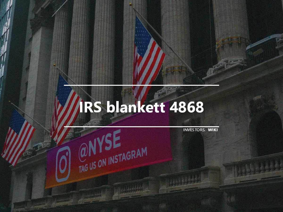 IRS blankett 4868