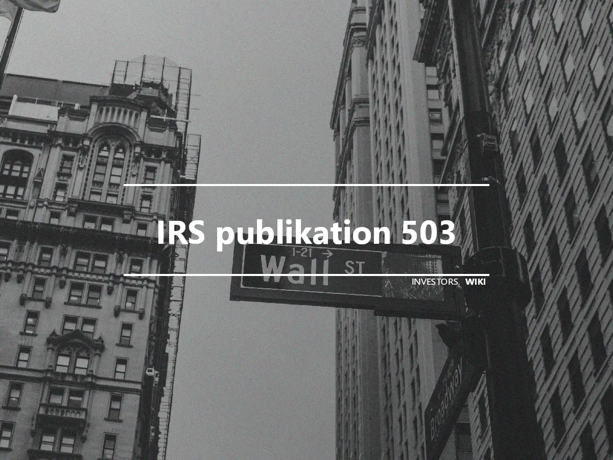 IRS publikation 503