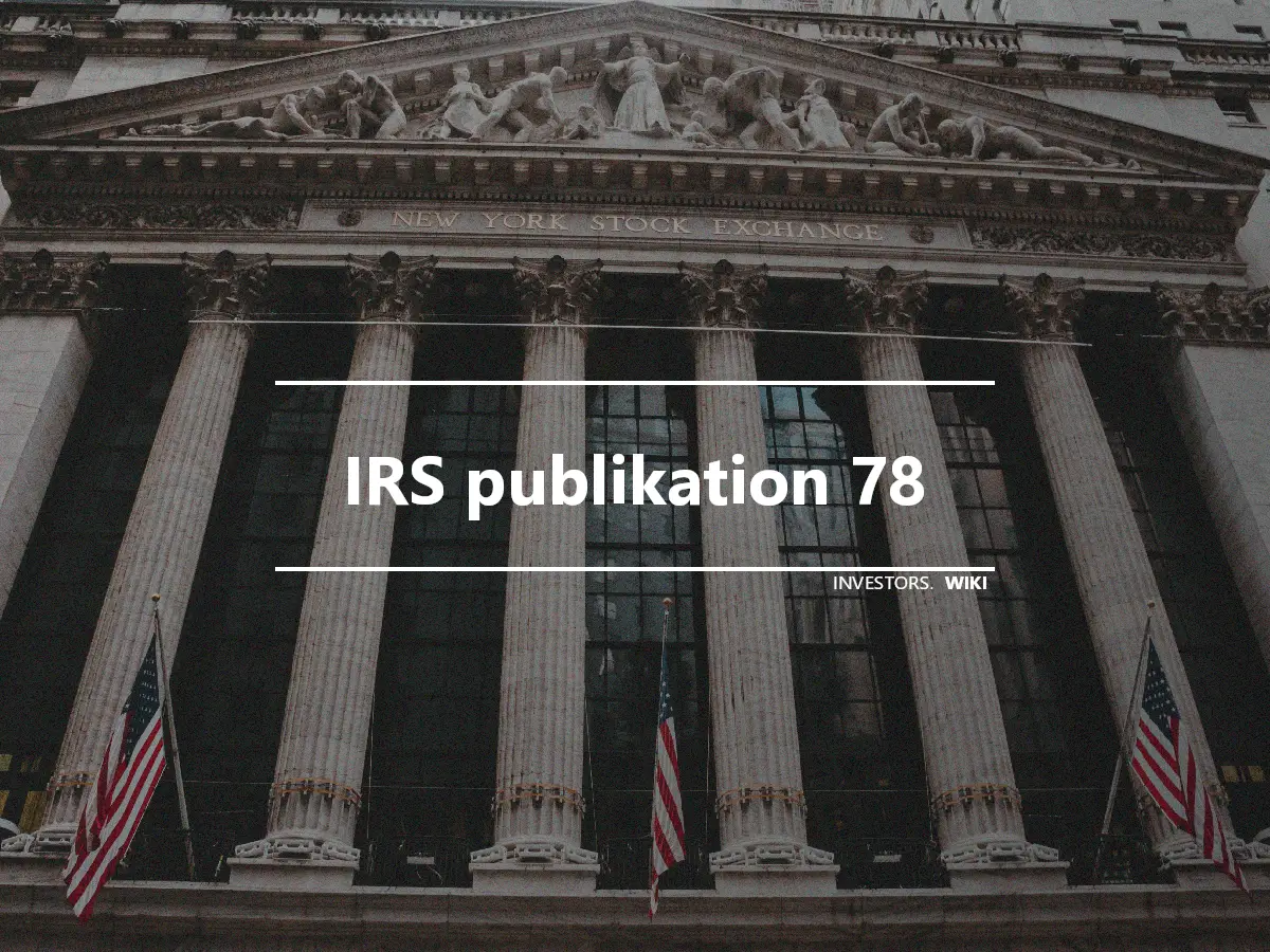 IRS publikation 78