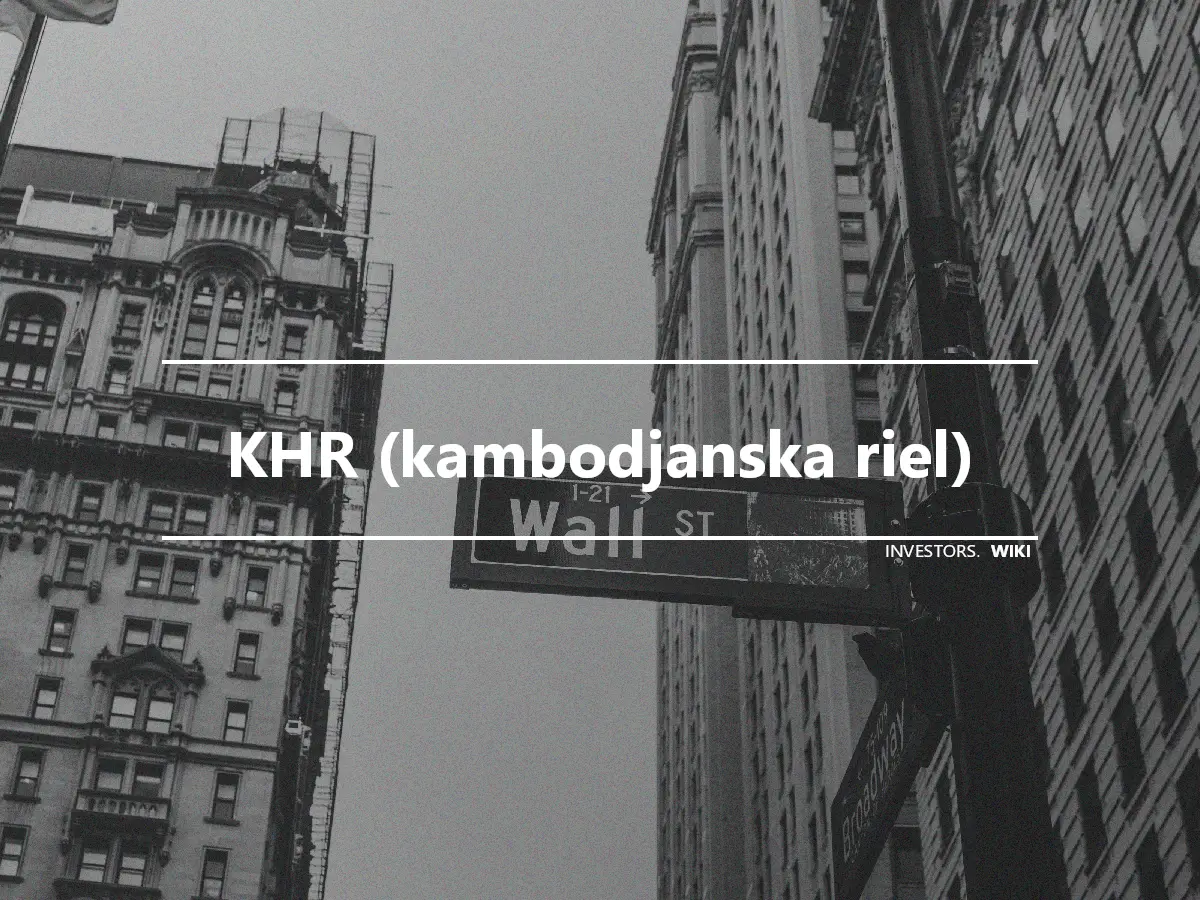 KHR (kambodjanska riel)