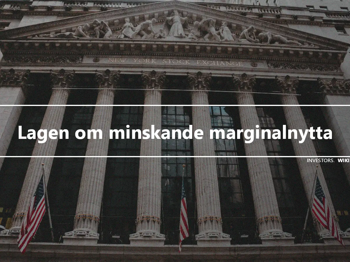 Lagen om minskande marginalnytta