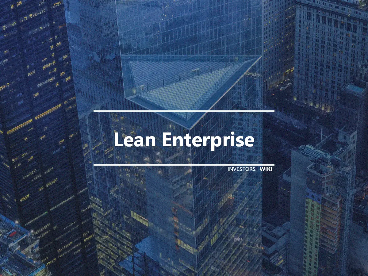 Lean Enterprise