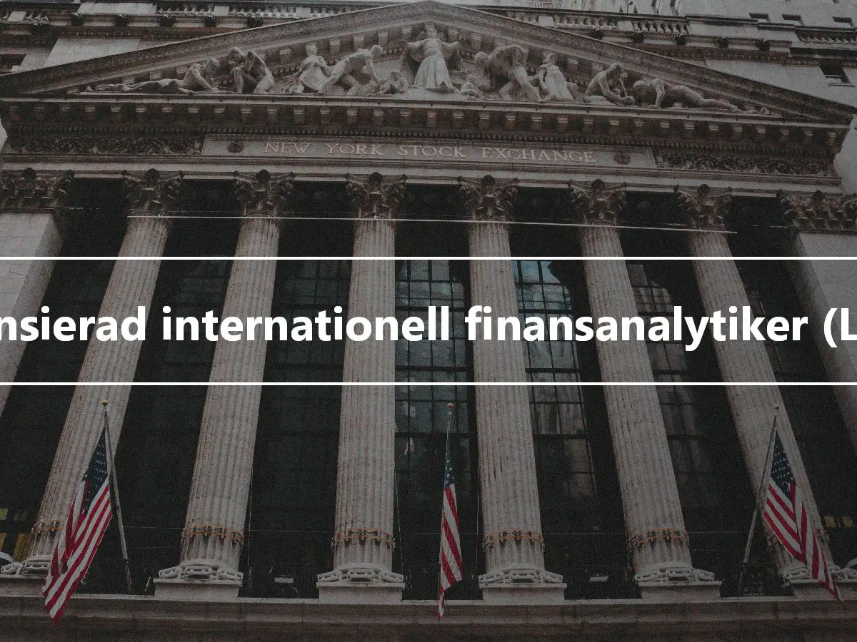 Licensierad internationell finansanalytiker (LIFA)