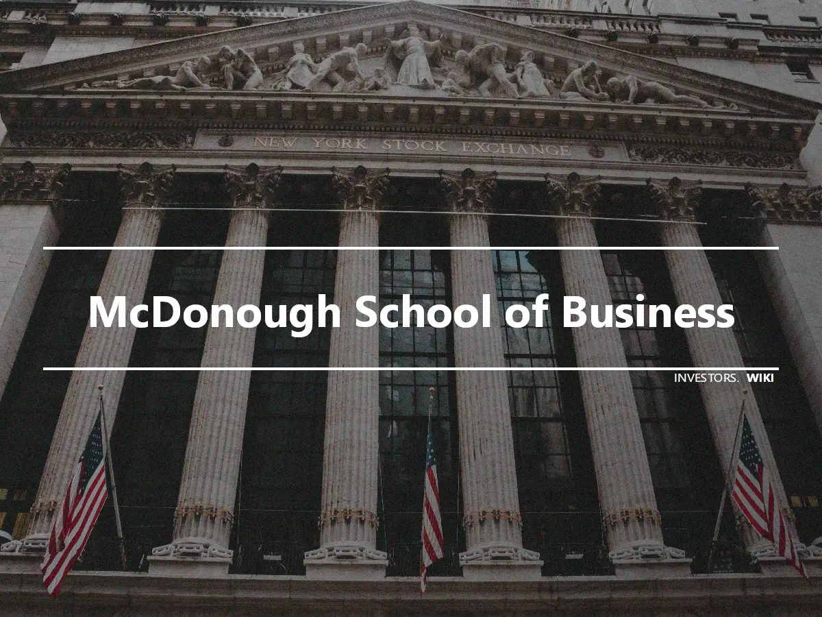 McDonough School of Business