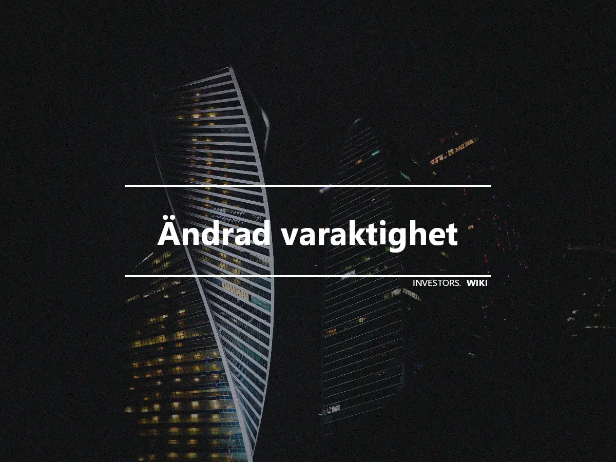 Ändrad varaktighet