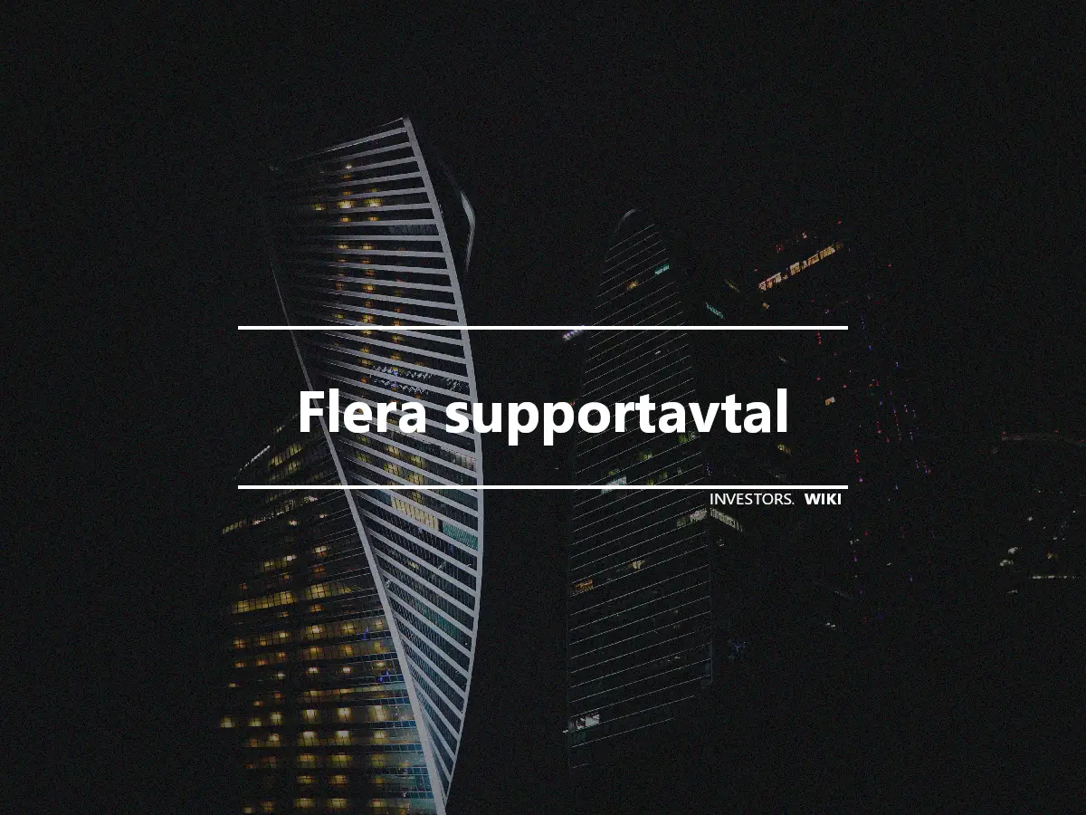 Flera supportavtal