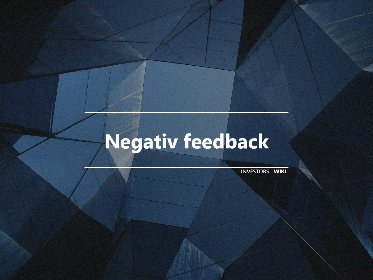 Negativ feedback
