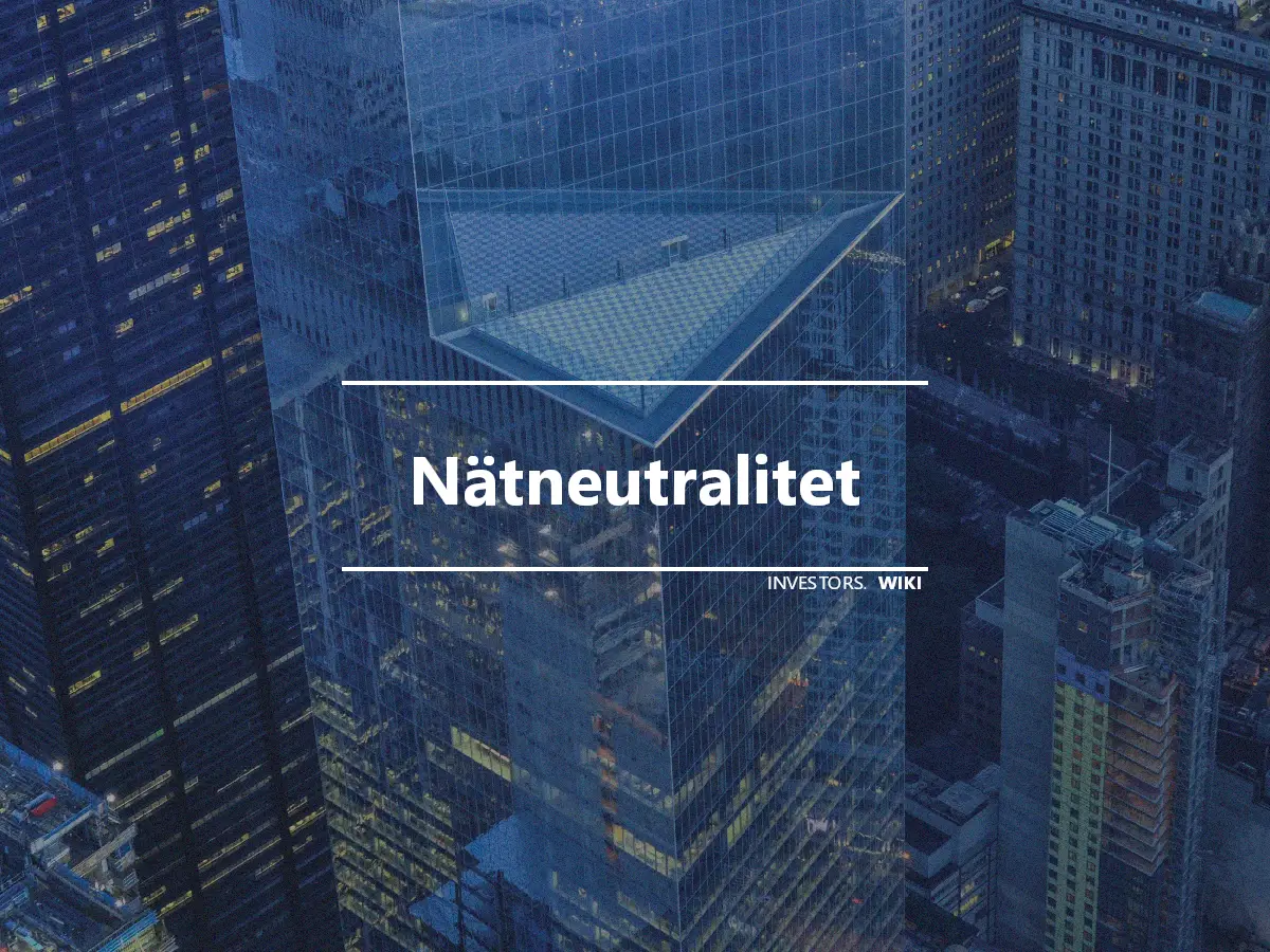 Nätneutralitet