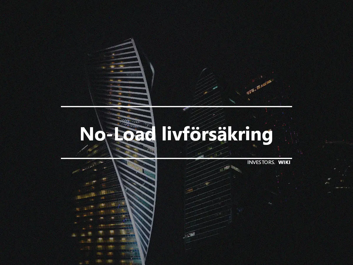 No-Load livförsäkring