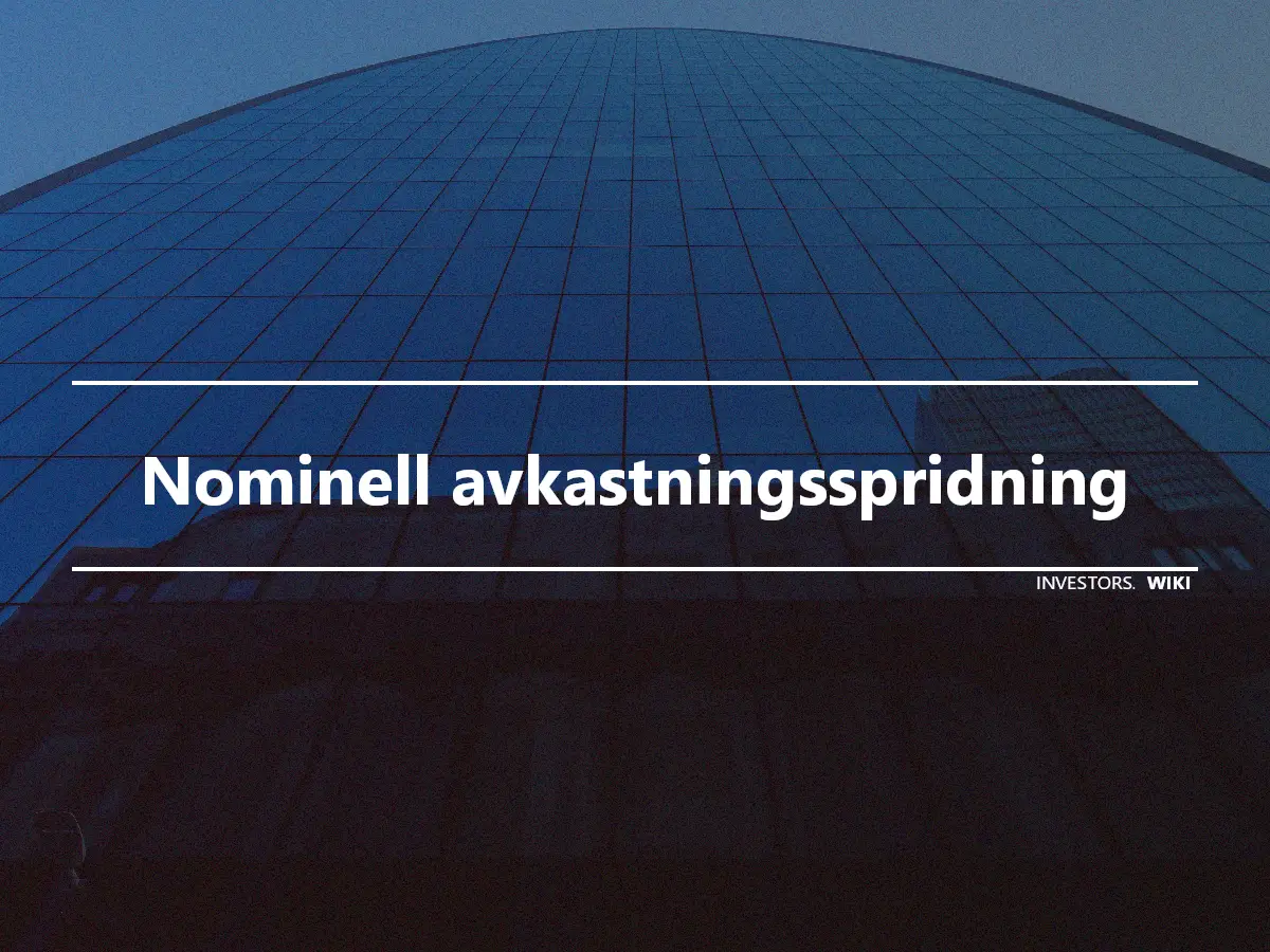 Nominell avkastningsspridning