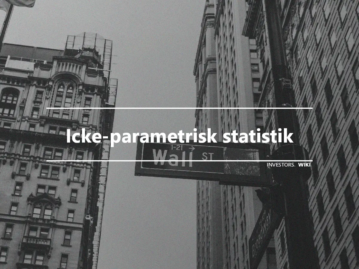 Icke-parametrisk statistik