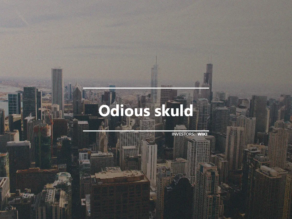 Odious skuld