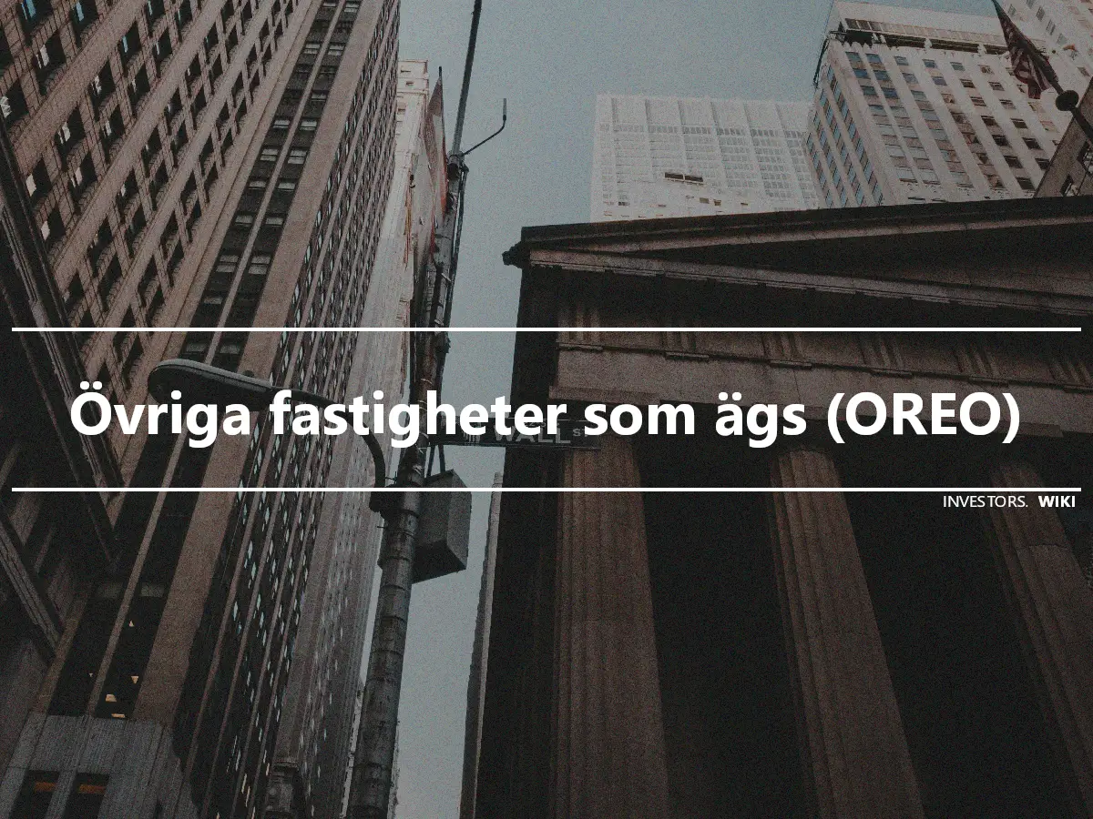 Övriga fastigheter som ägs (OREO)