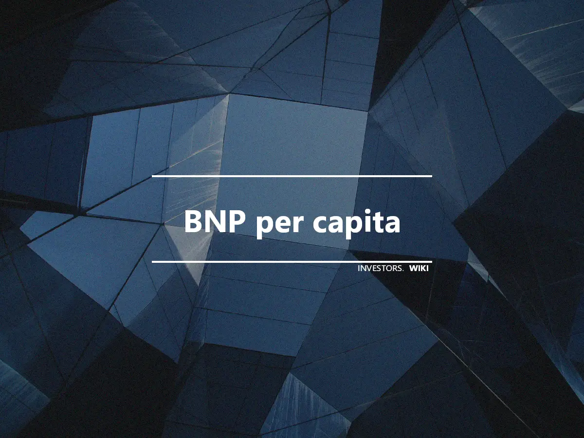BNP per capita