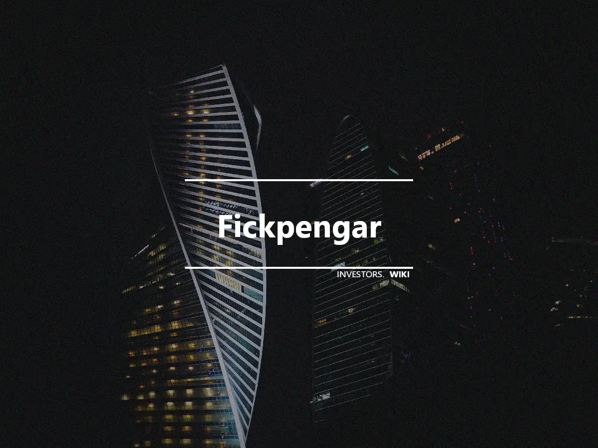 Fickpengar