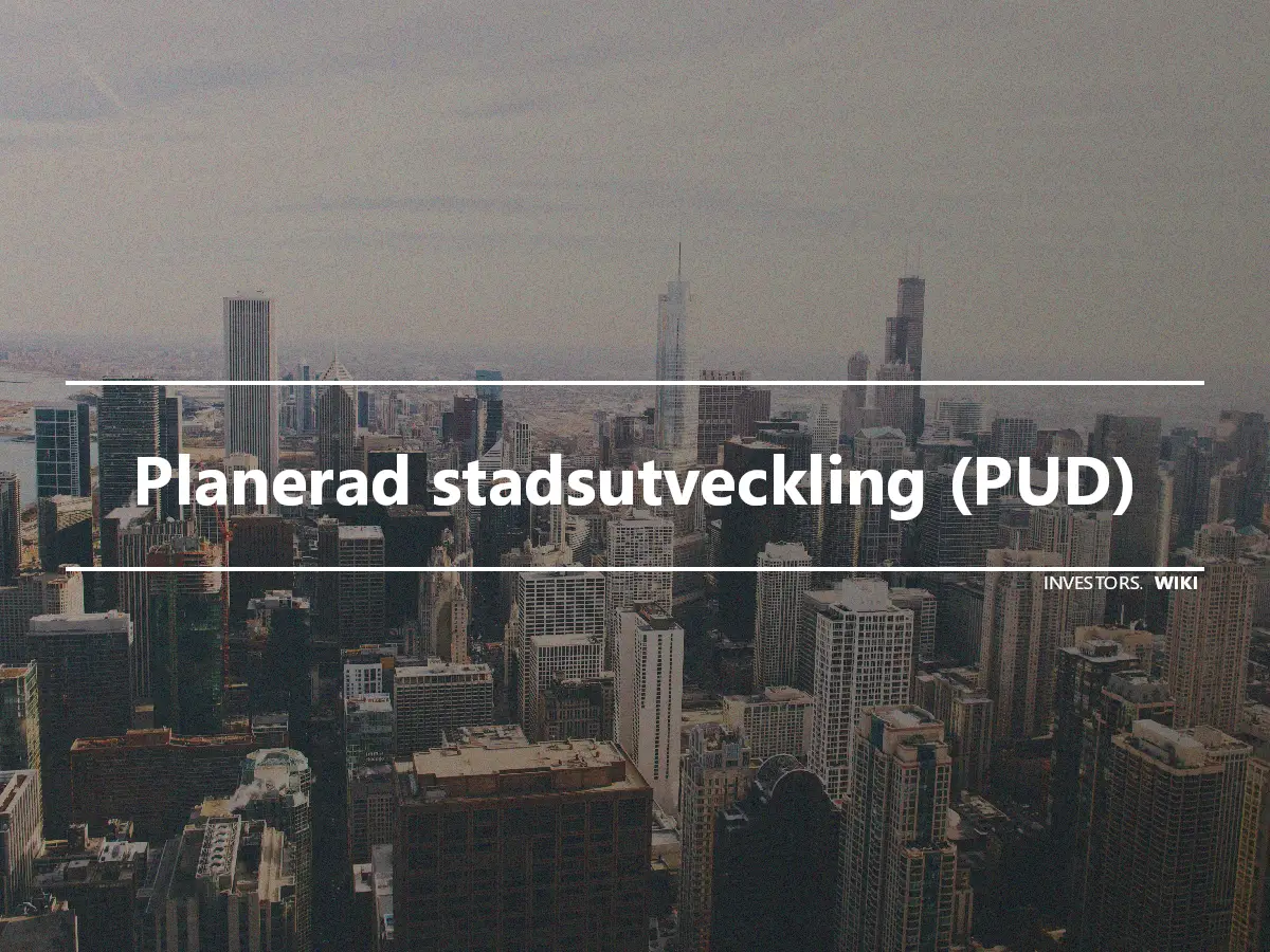 Planerad stadsutveckling (PUD)