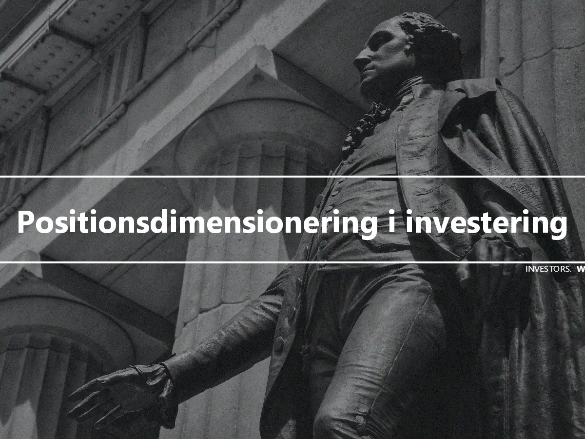 Positionsdimensionering i investering