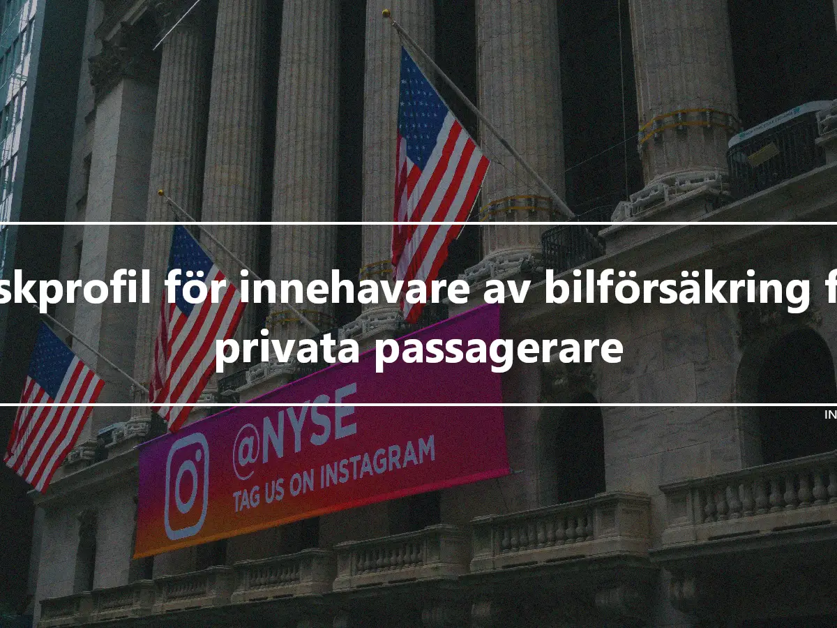 Riskprofil för innehavare av bilförsäkring för privata passagerare