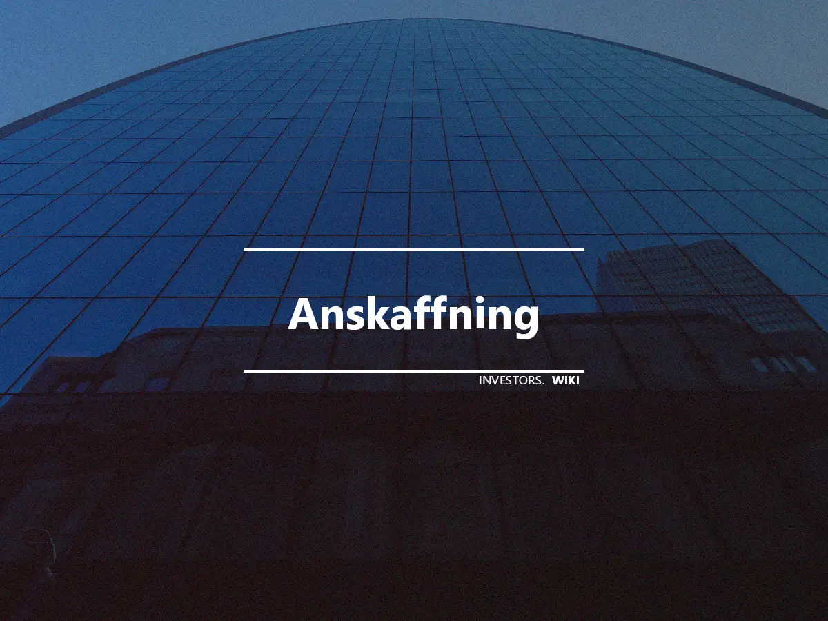 Anskaffning