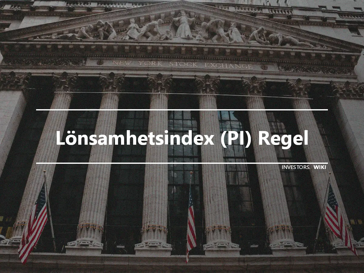 Lönsamhetsindex (PI) Regel