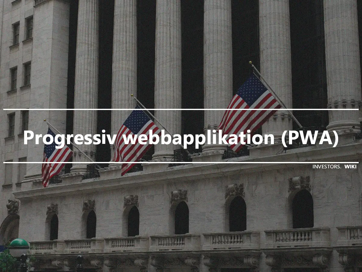 Progressiv webbapplikation (PWA)