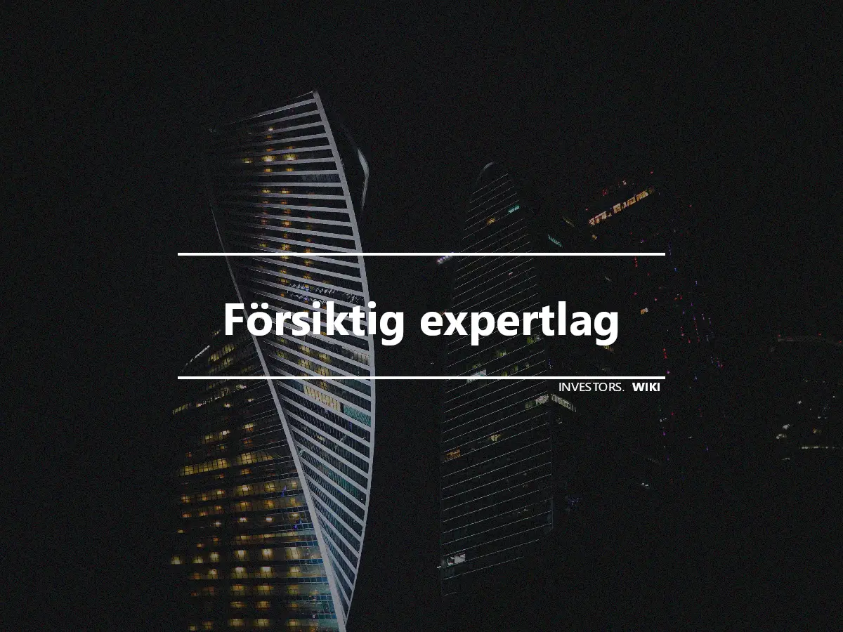 Försiktig expertlag