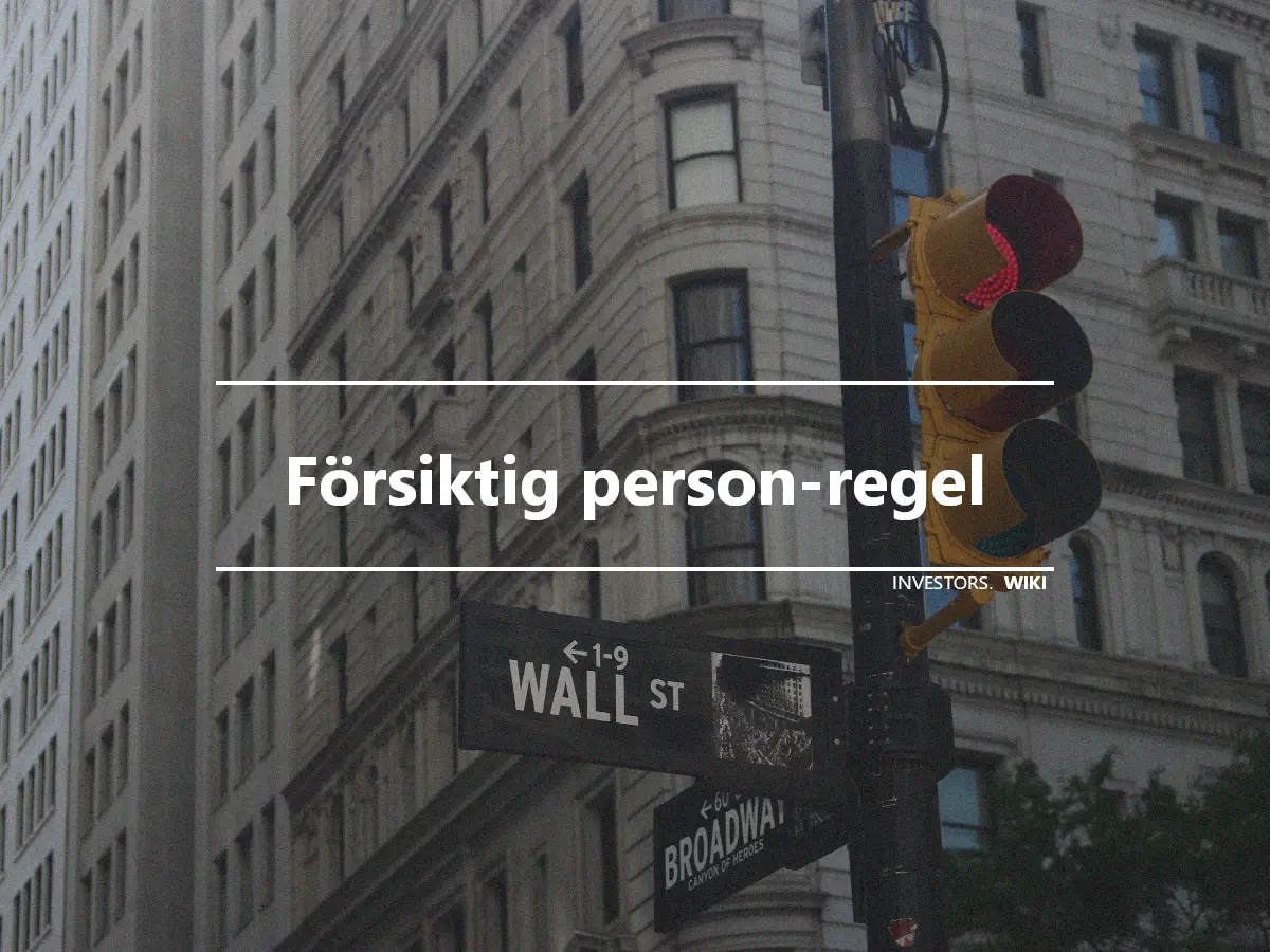 Försiktig person-regel