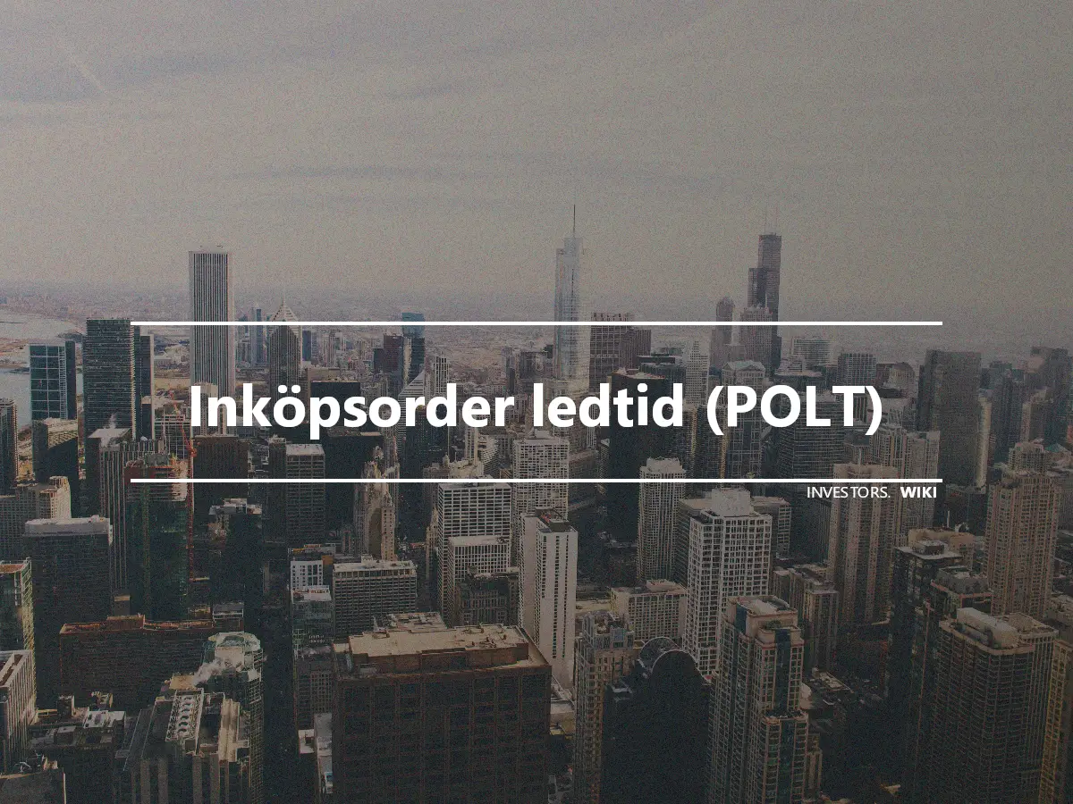 Inköpsorder ledtid (POLT)