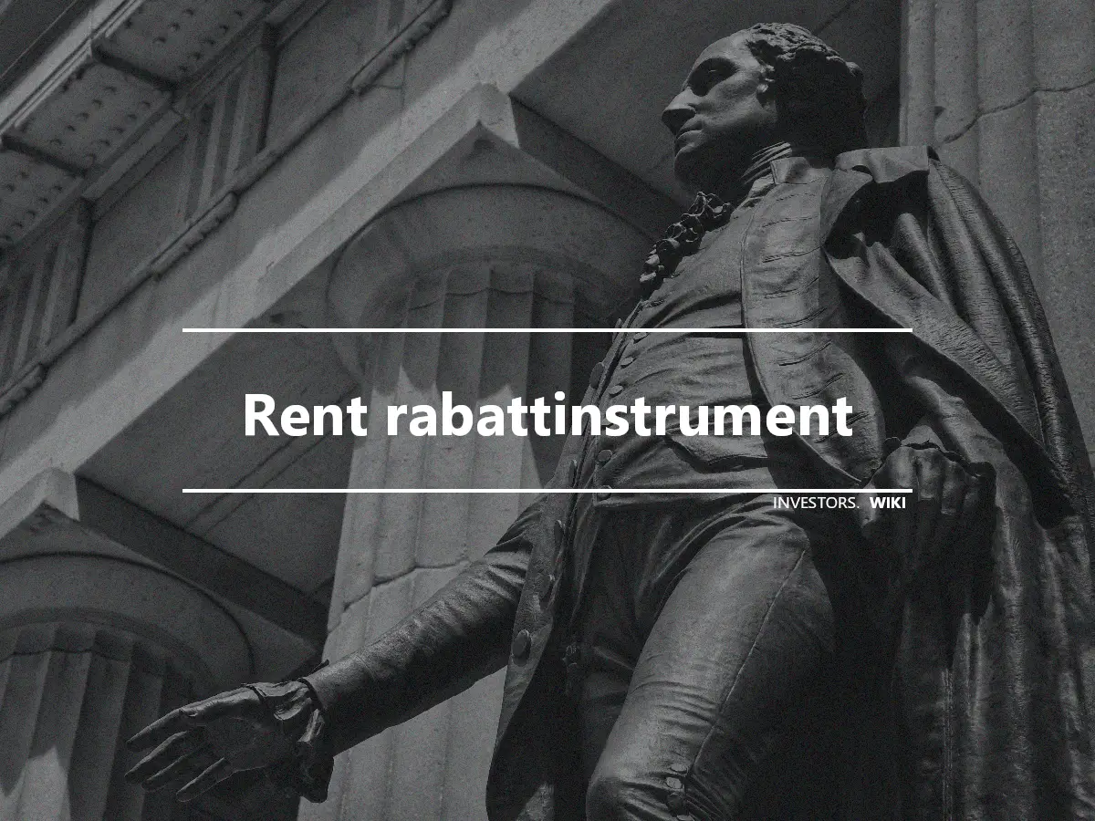 Rent rabattinstrument